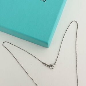 Tiffany & Co. 16 inch, Mini Link Pendant Chain Necklace, Sterling Silver